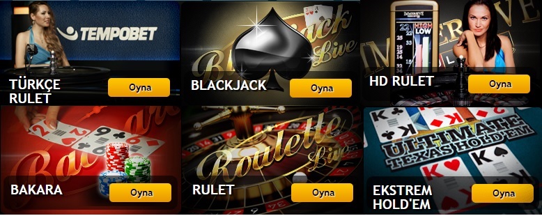 Tempobet canlı casino