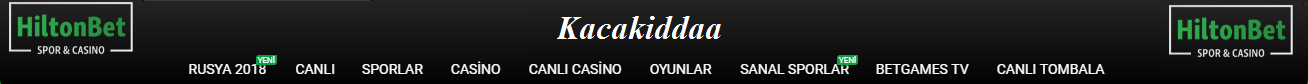 Hiltonbet Menü