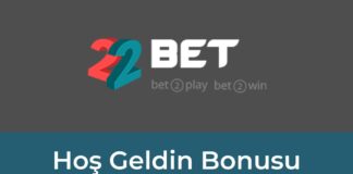 22bet Hoş Geldin Bonusu